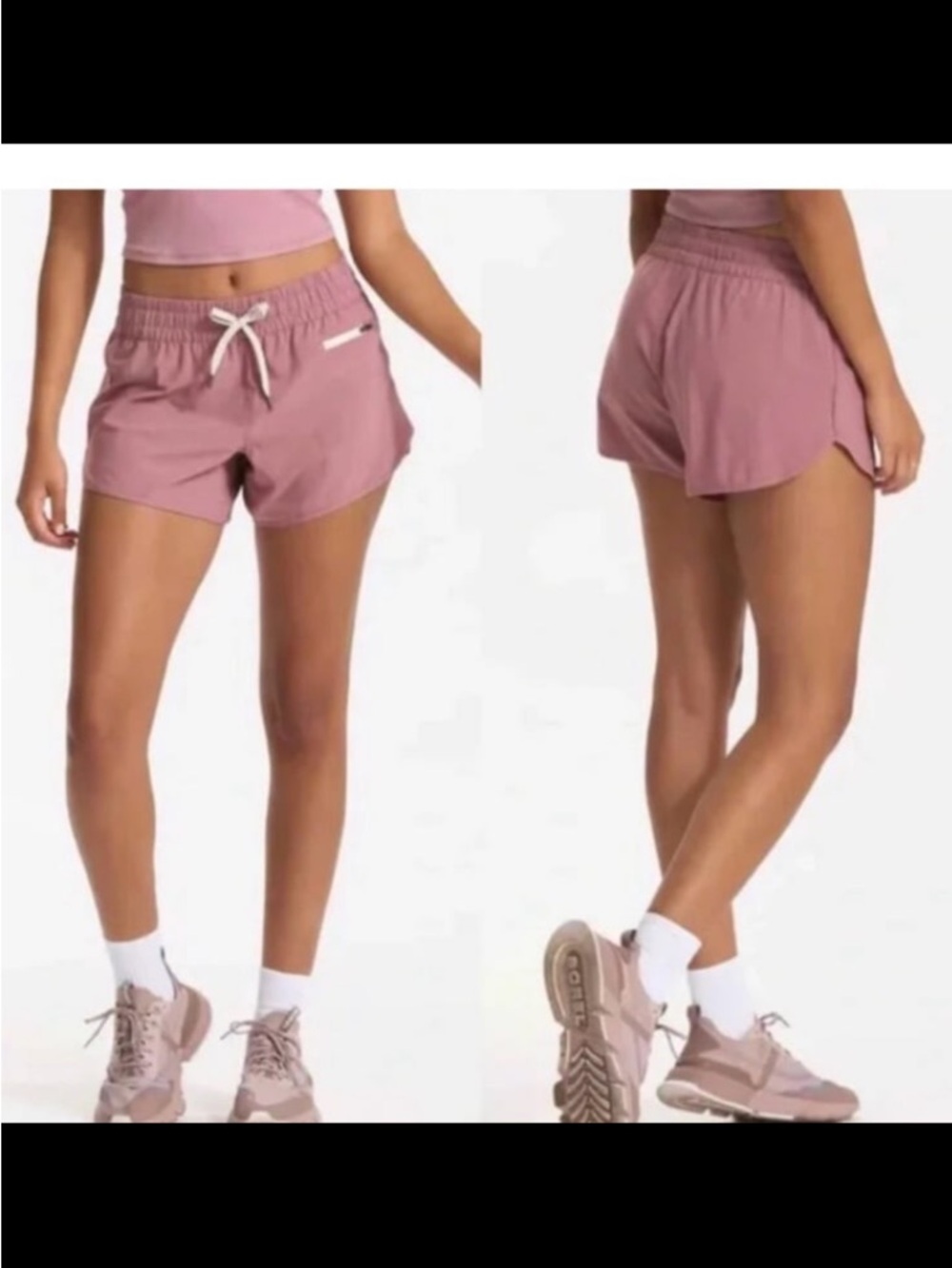 Vuori Clementine 4" Athletic Running Shorts Dusty Pink / Mauve Size Large